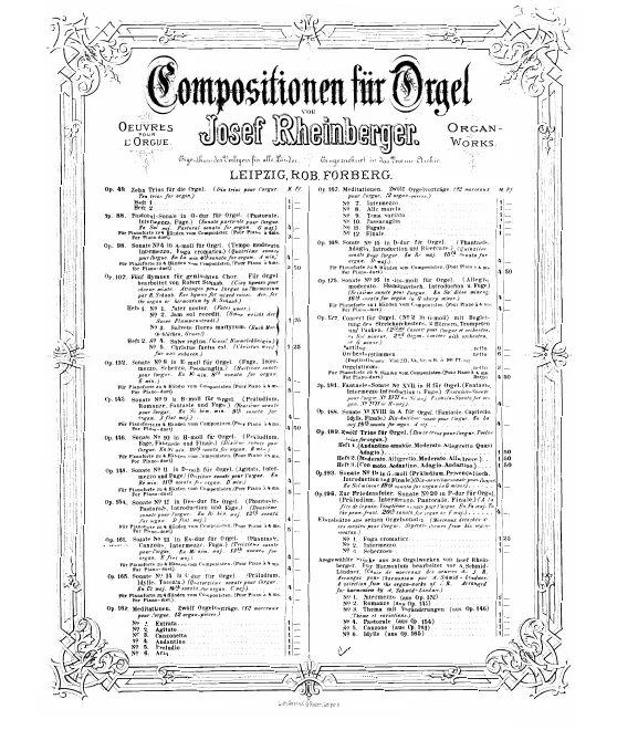 First page of Organ Sonata No.13