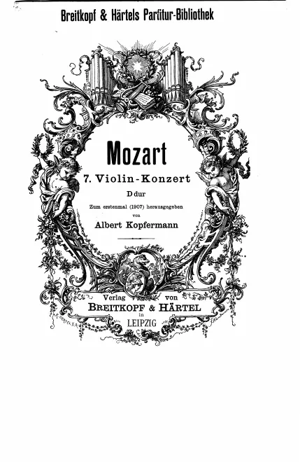 First page of Violin Concerto