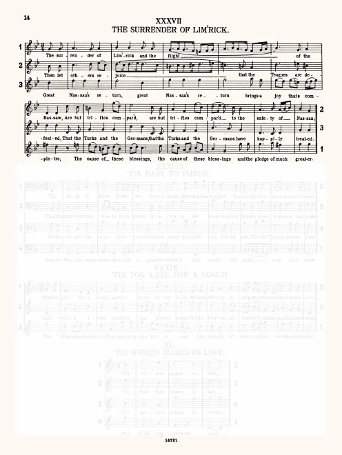 First page of The Surrender of Limerick
