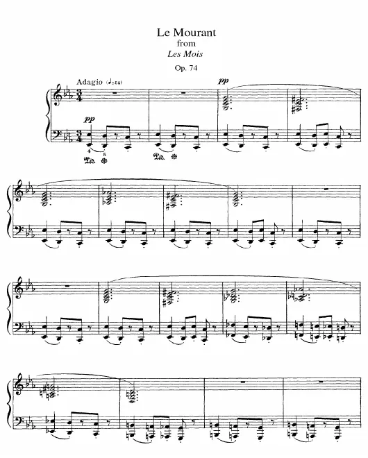 First page of Les mois