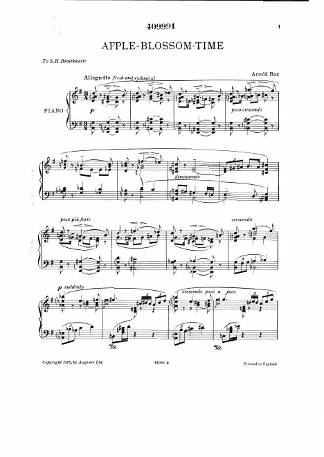 First page of Apple-Blossom-Time