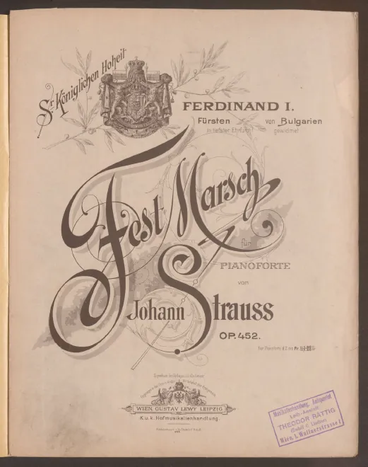First page of Fest-Marsch