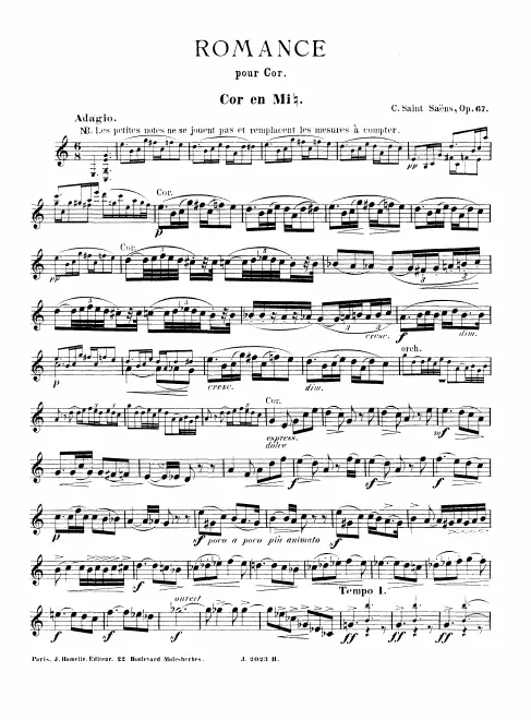 First page of Romance
