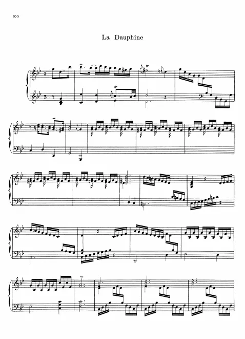 First page of La Dauphine