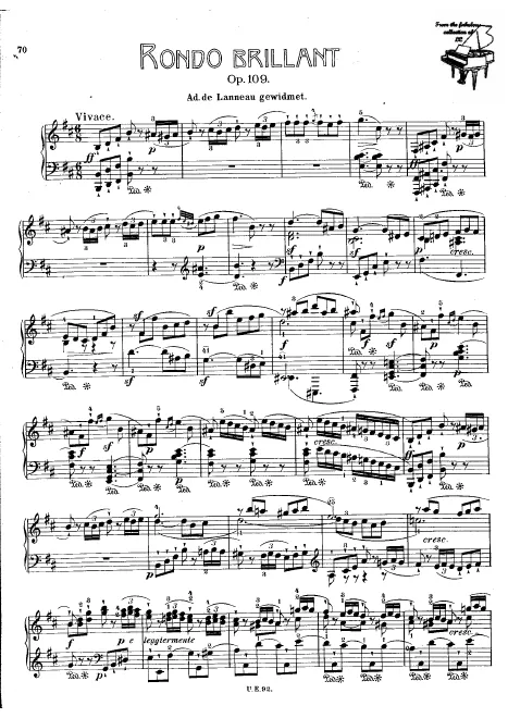 First page of Rondo brillant