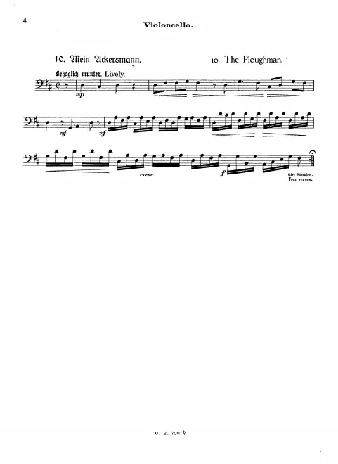 Cello (optional)