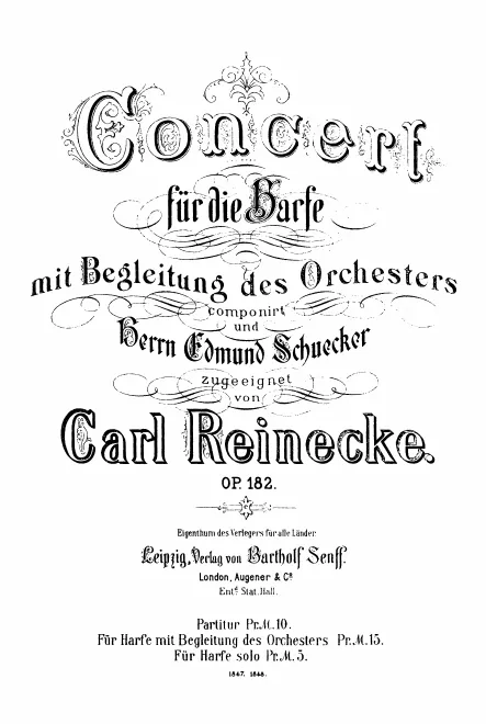 First page of Harp Concerto