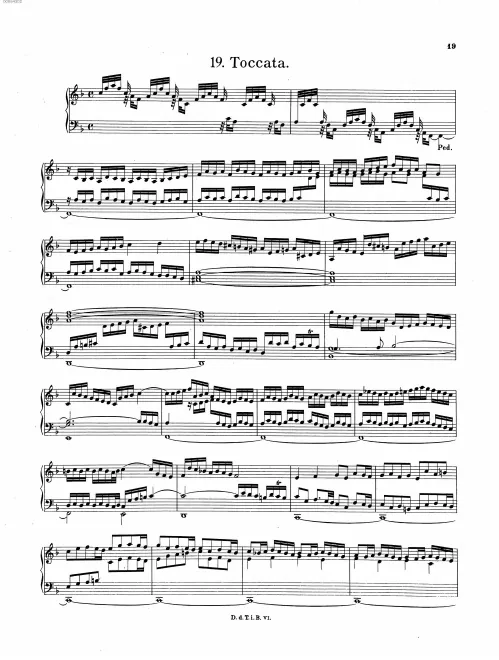 First page of Toccata in F major