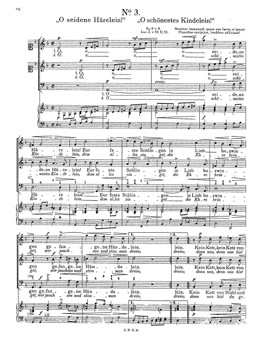 First page of O seidene Härelein!
