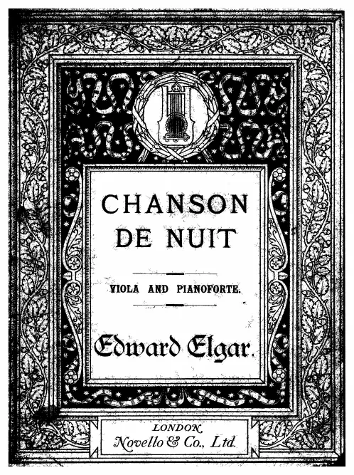 First page of Chanson de Nuit et Chanson de Matin