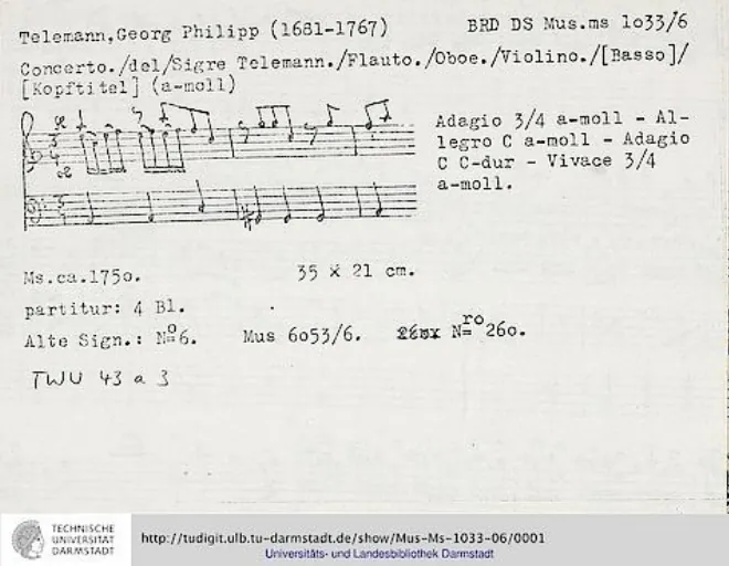 First page of Concerto à 4