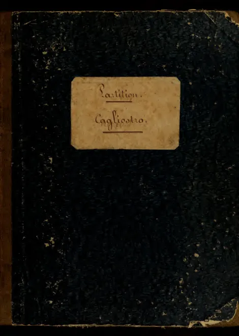 First page of Cagliostro