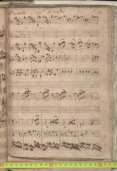 First page of Violin Concerto in G minor