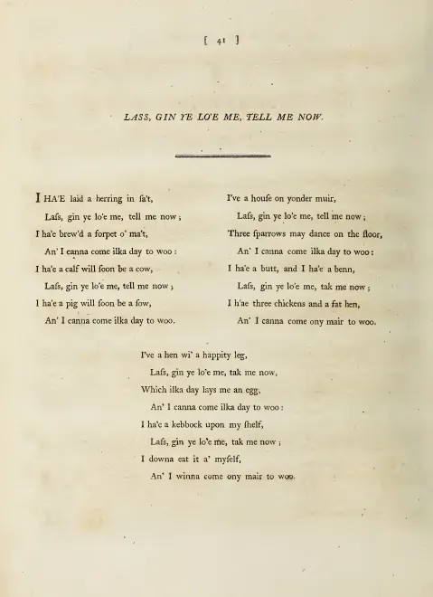 First page of I canna come ilke day to woo, Hob.XXXIa:140