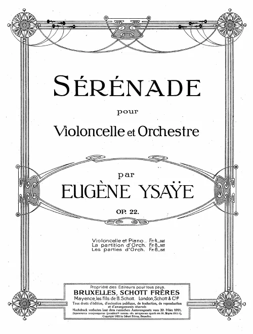 First page of Sérénade
