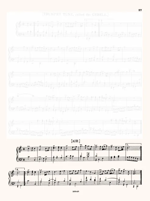First page of Trumpet Tune in C major