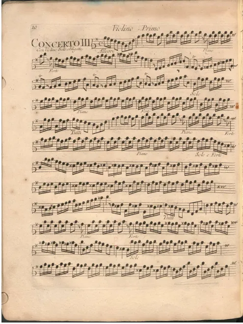First page of Concerto in F major