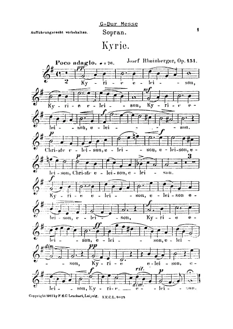 First page of Missa St. Crucis