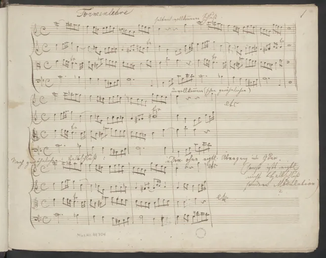 First page of Kitzler-Studienbuch