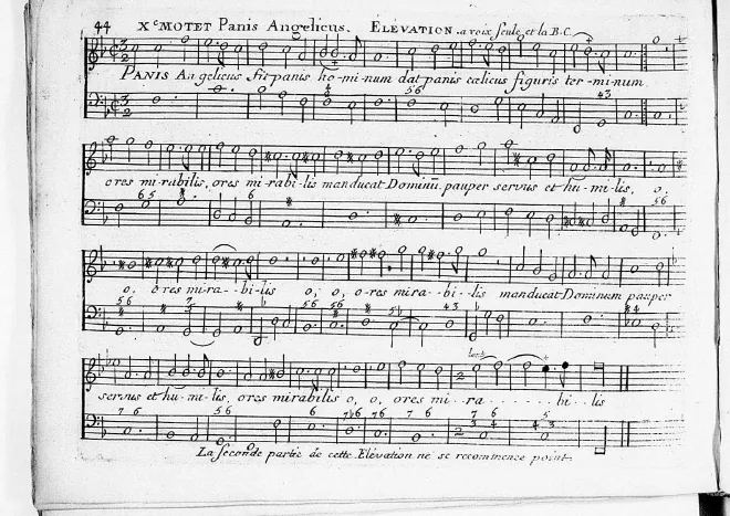 First page of Panis angelicus voce sola