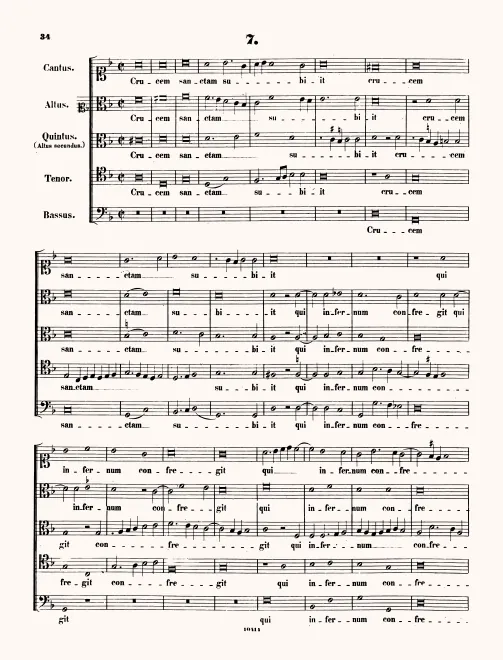 First page of Crucem sanctam subiit