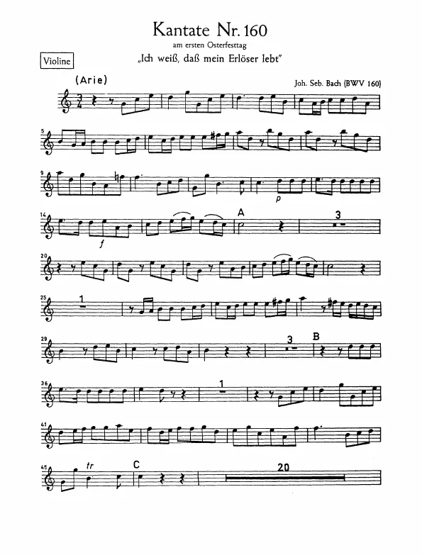 First page of Ich weiss, dass mein Erlöser lebt