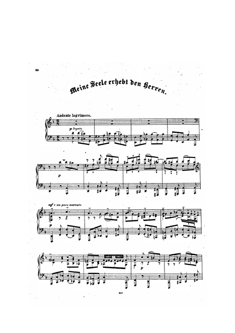 First page of Meine Seele erhebt den Herren