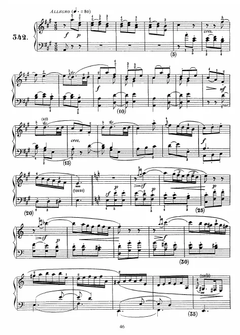 First page of Keyboard Sonata in A major