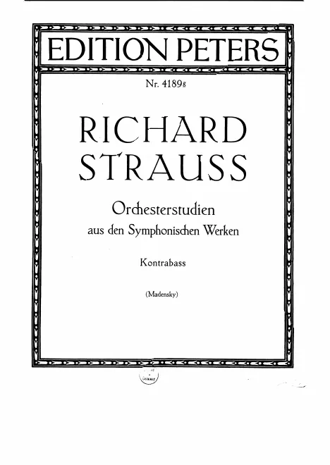 First page of Orchesterstudien aus den symphonischen Werken