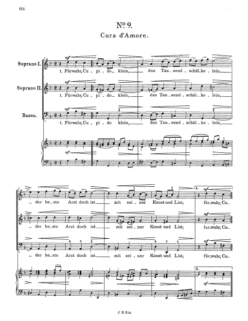 First page of Cura d'amore