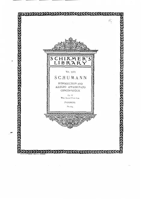 First page of Introduction and Allegro Appassionato