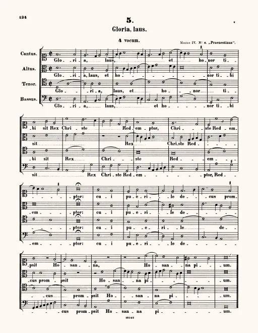 First page of Gloria laus, IGP 651