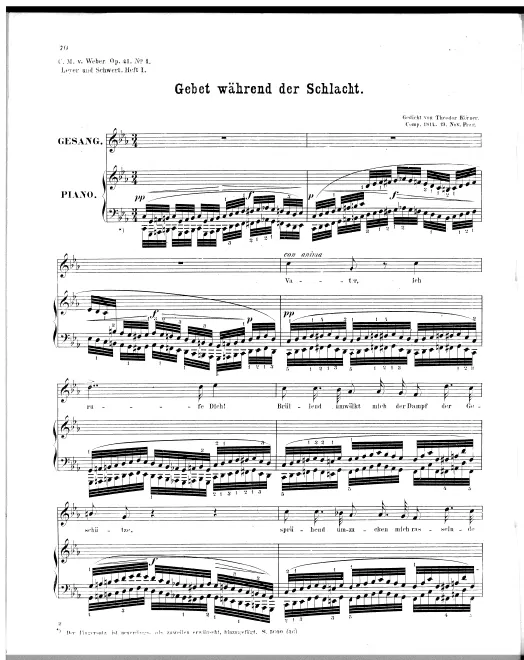 First page of 4 Lieder, Op.41
