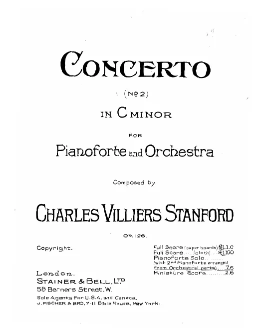 First page of Piano Concerto No.2