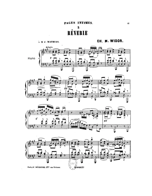 First page of Pages intimes