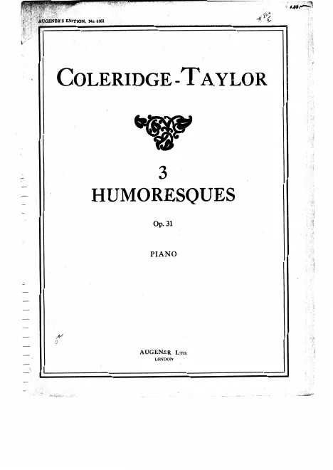 First page of 3 Humoresques