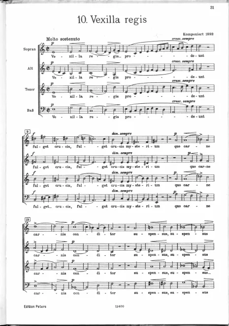 First page of Vexilla regis
