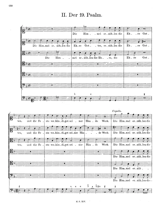 First page of Die Himmel erzählen die Ehre Gottes