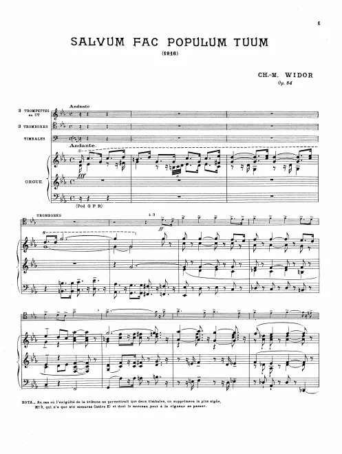 First page of Salvum fac populum tuum