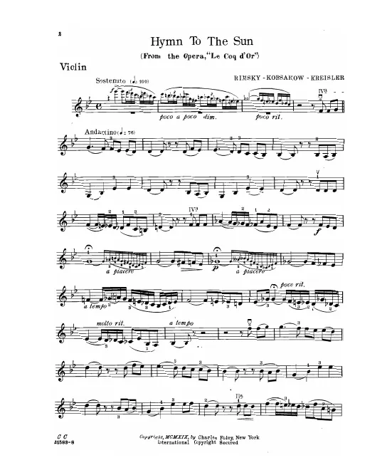 First page of The Golden Cockerel