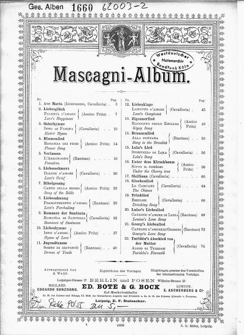 First page of Ave Maria