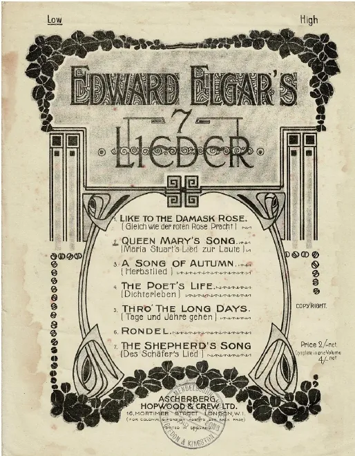 First page of Queen Mary's Song