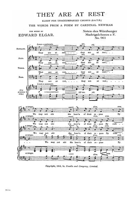 First page of They are at rest