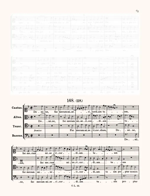 First page of Domine fac mecum misericordia tuum