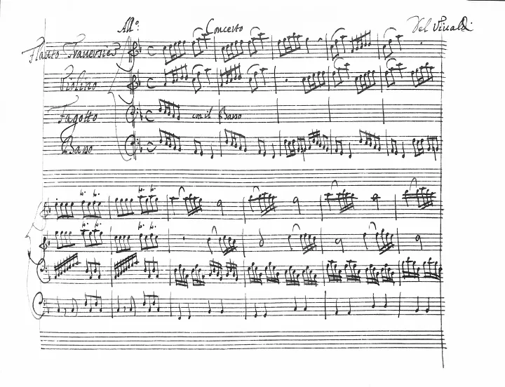 First page of Concerto in F major