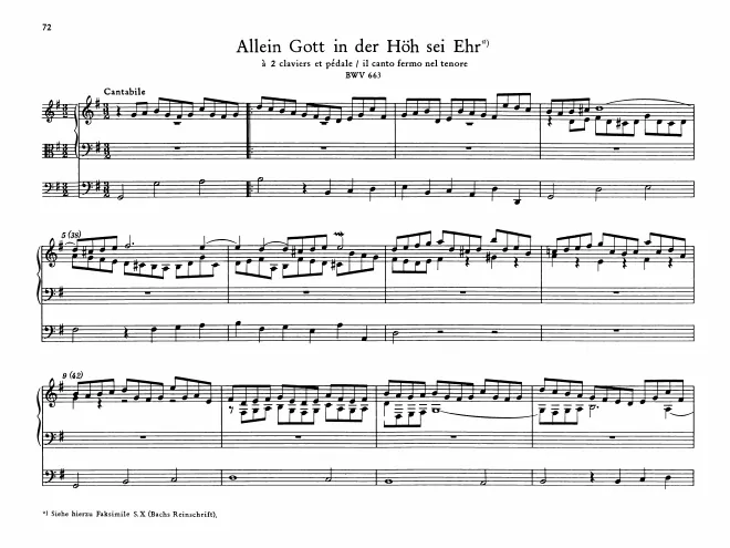 First page of Allein Gott in der Höh sei Ehr