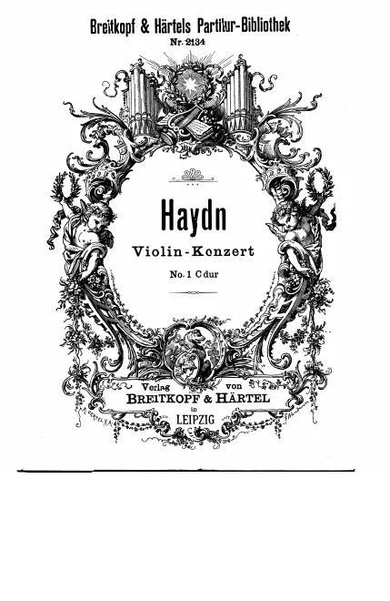 First page of Violin Concerto