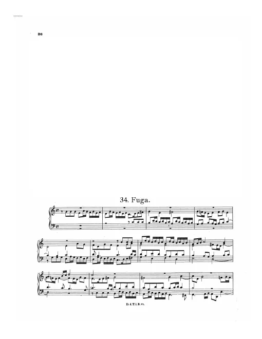 First page of Fugue in C major