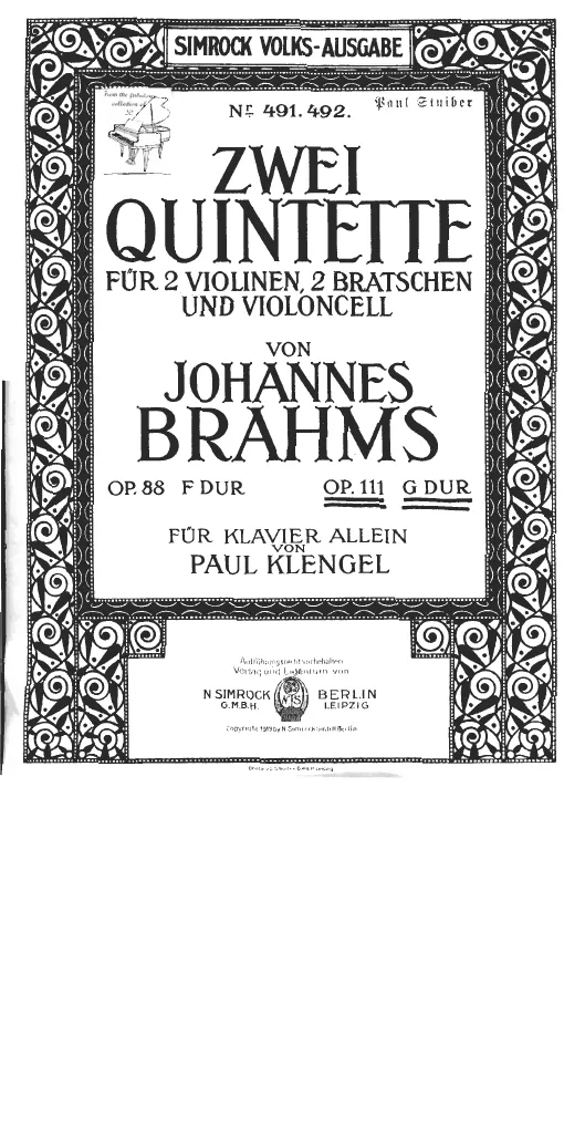 First page of String Quintet No.2