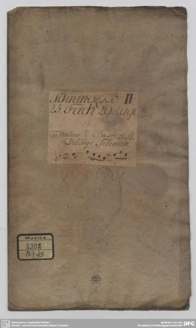 First page of Triosonata in G minor